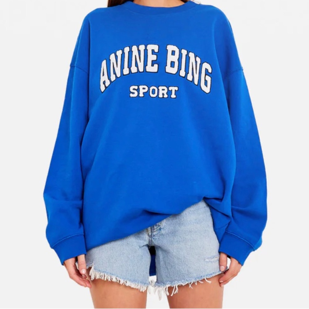 Annie Bing crew neck sweatshirt, electric blue